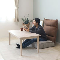 【軒先渡し】ヤマソロ () 継ぎ脚テーブル 幅1050×奥行550×高さ450/550mm ホワイト 82-421 1台（直送品）