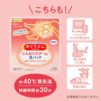 めぐりズム 炭酸でやわらか 足シート ラベンダーミントの香り メンソール配合 1箱（6枚入） 花王