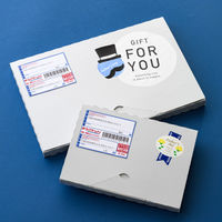 無地シルバーグレーポストギフトボックス-4/A5-20mm 1パック（20枚入） MSG-PGB4 ヘッズ