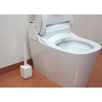 サンコー トイレブラシ ケース付 1個 水だけで汚れが落とせる 傷がつきにくい スリム グリーン びっくりフレッシュ BF-49