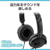 エレコム ヘッドセット ノイズキャンセリング オーバーヘッド Type-C 変換アダプタ付 HS-HP10SCBK 1個