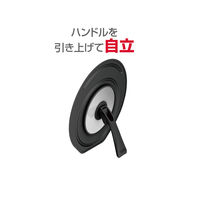 サーモス 折りたたみスタンド式フタ ブラック KLC-002 BK1個