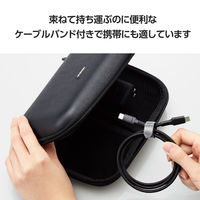 タイプCケーブル (USB-C to C) PD対応 100W 1m 高耐久 黒 MPA-CC5PS10BK エレコム 1個