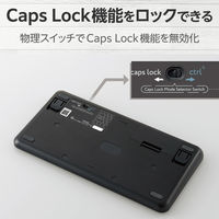 ワイヤレスキーボード Bluetooth メンブレン テンキーレス コンパクト ブラック TK-CM10BMKBK エレコム 1個