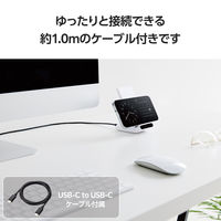 ワイヤレス充電器 Qi認証 5W スタンド 縦置き/横置き両対応 滑り止めパッド ホワイト W-QS09WH エレコム 1個