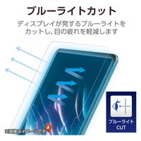 iPad Pro 11インチ ガラスフィルム BLカット TB-A23MFLGARBL エレコム 1個