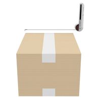 ナカバヤシ メジャーが付いたギザノコ刃カッター ホワイトグレー MGC-101WG 1本