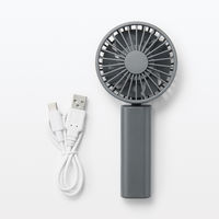 無印良品 充電式コンパクトハンディファン グレー MJ-HF4-GY 良品計画