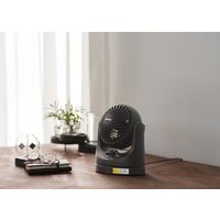 アイリスオーヤマ 卓上扇 マカロンmini TAF-MKM10-B ブラック 風量3段階 左右首振り 1台