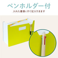 セキセイ パピエリ ドキュメントスタンド A4 13P グリーン FB-2380-30 1冊