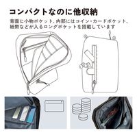 スマホショルダー スマホポーチ ケーブルコード穴付 ブラック P-CLSPB01BK エレコム 1個