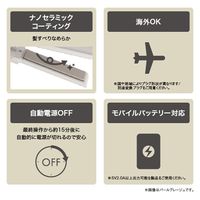 ヘアアイロン コンパクト USB給電式 海外OK モバイルバッテリー対応 パールグレージュ TS310A-C テスコム 1個（直送品）