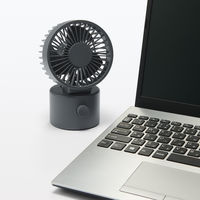 無印良品 首振り機能付き コードレスデスクファン グレー ＭＪ-ＤＫＦ１-ＧＹ 良品計画