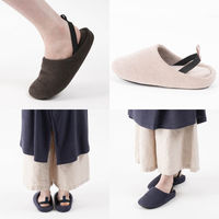 センコー SDS スムージィパイル スリッパ L:約24-26cm ブラック BBC231020 1足（直送品）