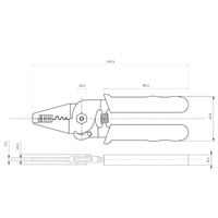 フジ矢 精密電工ペンチミニ オープンバレル端子用 WCP-01 1丁