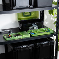 JEJアステージ オールインボックスダブルトレーDT-340X ブラックグリーン 1個