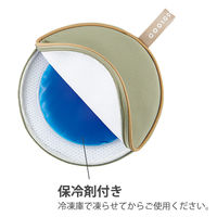 【アウトレット】コジット クールネックリング 保冷ケース 保冷剤付 カーキ COOLOOP 91713 1個