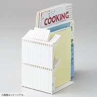 リヒトラブ 1冊でも倒れないブックスタンド A4 Medium ブラック A3580-24 1台