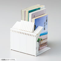 リヒトラブ 1冊でも倒れないブックスタンド Medium ホワイト A3579-0 1台
