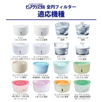 ピュアクリスタル 犬猫兼用 お口すこやかフィルター 全円タイプ 給水器用フィルター 1セット（1箱（2個入）×3）ジェックス