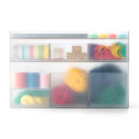 吉川国工業所 タイディアップボックス S3725（ボックス浅型） クリア TD-04_Cr 1個