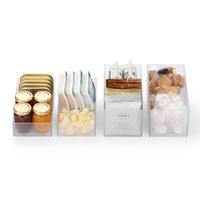 吉川国工業所 タイディアップボックス スターターキット（浅型5点） クリア TDS-01_Cr 1セット