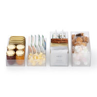 吉川国工業所 タイディアップボックス スターターキット（深型5点） クリア TDS-02_Cr 1セット