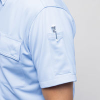 タカヤ商事 TW TWA257-38-L 長袖BDニットシャツ サックス L 1着（直送品）