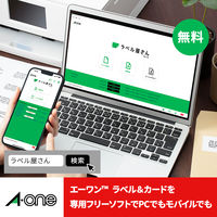 エーワン（A-one）ラベルシール ずらせるタイプ 宛名 プリンタ兼用 封筒 シール ステッカ― A4 4面  100シート 徳用 43004