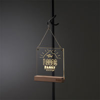 光るお絵描きプレート LED 蓄電式 専用ペン付き 無段階調光 表札 メニュー表 74175635 1個 LOGOS/ロゴス