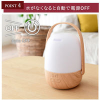 山善(YAMAZEN) ヒーリングセント アロマディフューザー 超音波式 自動オフ LED タイマー付 LDX-123(M) 1台（直送品）
