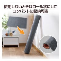 チェアマット 90cm×140cm 厚さ4mm ずれにくい ノンスリップ加工 グレー FB-CM01GY-AZ エレコム 1個（直送品）
