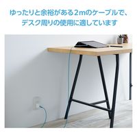 タイプCケーブル (USB-C to C) PD対応 60W 2m ベイビー MPA-CCF20BUF エレコム 1本（直送品）