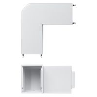 サンワサプライ 配線ダクト(内外L型・ホワイト) CA-KK40DR 1個（直送品）