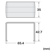 サンワサプライ 配線ダクト(連結カバー・ホワイト) CA-KK60J 1個（直送品）