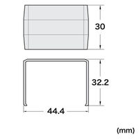 サンワサプライ 配線ダクト(連結カバー・ホワイト) CA-KK40J 1個（直送品）