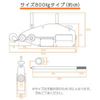 ベスト・アンサー ハンドウインチ 800kg グレー 20m ワイヤー BA060-02ーgr 1台（直送品）