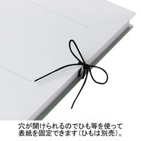 アスクル　背幅伸縮ファイル（PPラミネート表紙）　A4タテ　グレー　10冊  オリジナル