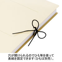 アスクル　背幅伸縮ファイル（PPラミネート表紙）　A4タテ　ベージュ　50冊  オリジナル