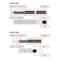 バッファロー　1000BASE-T対応　スイッチングハブ（電源内蔵タイプ）　16ポート LSW4-GT-16NSR（直送品）