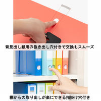 Matakul 丸型ツイストリングファイル 背幅27mm レッド 表紙部分に使用済みクリアホルダーからつくった再生材30％配合 10冊 オリジナル