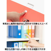 Matakul D型ツイストリングファイル 背幅47mm レッド 表紙部分に使用済みクリアホルダーからつくった再生材30％配合 10冊 オリジナル