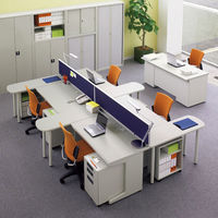 プラス 組立式スチールOAデスクシステム 平机 引出し付き エルグレー 幅1200×奥行700×高さ700mm RY-127H LGY 1台（2梱包）