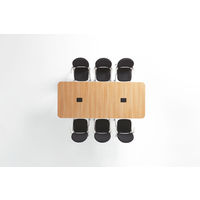 プラス ダイニングワークテーブル  幅2400×奥行1000×高さ720mm 1台（4梱包） ミーティングテーブル フリーアドレスデスク