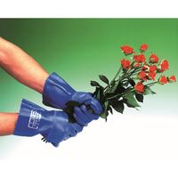 【耐油手袋】 エステー モデルローブ ニトリルモデル No.600 ブルー LL 1セット（10双：1双入×10袋）