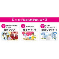 ソニー　LEDライト搭載　AM/FM対応手回し充電ラジオ　B09シリーズ　ホワイト　ICF-B09 W　1台