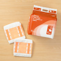 【新パッケージのお届け】【大人用おむつ/テープ止め】アスクル×エルモアいちばん　 テープ止めタイプSサイズ約4回分　1箱（22枚×4パック） オリジナル