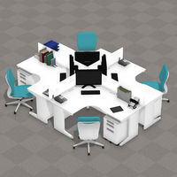 【組立設置込】プラス 組立式スチールOAデスクシステム L型デスク右用 ホワイト 幅1600×奥行1200×高さ700mm 1台（3梱包）