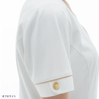 ナガイレーベン ワンピース 半袖 オフホワイト L LH-6257