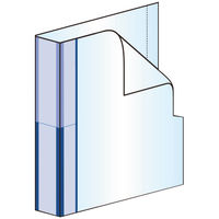 コクヨ グルーピングホルダーカタスワイドマチ付き フーKGMW750T 1袋(5冊入)
